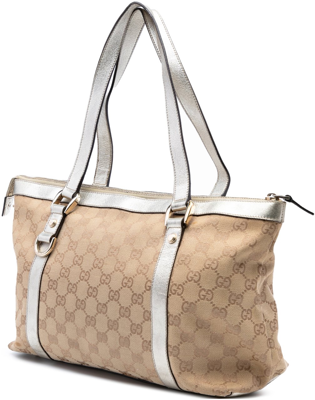 Gucci GG Canvas Abbey D Ring Tote Bruin