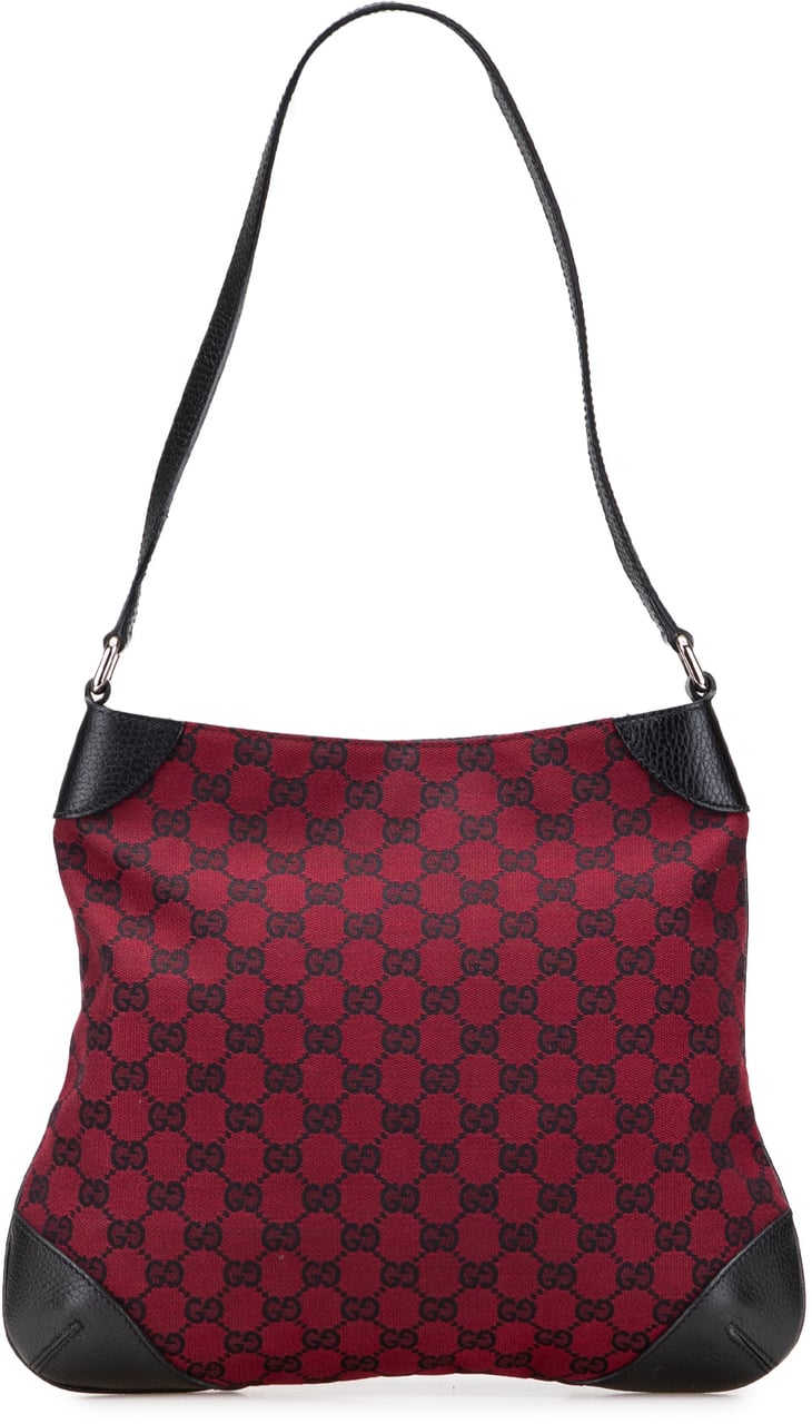 Gucci GG Canvas Shoulder Bag Rood