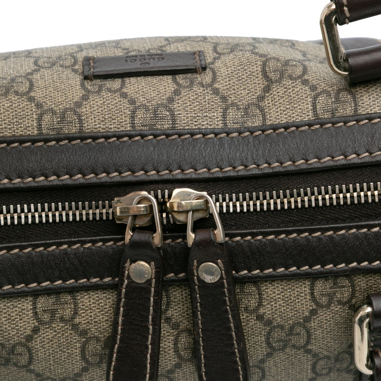 Gucci GG Supreme Travel Bag Bruin