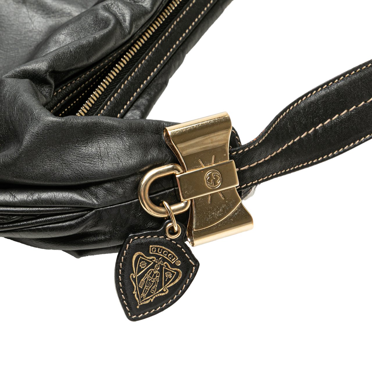 Gucci Leather Duchessa Hobo Zwart