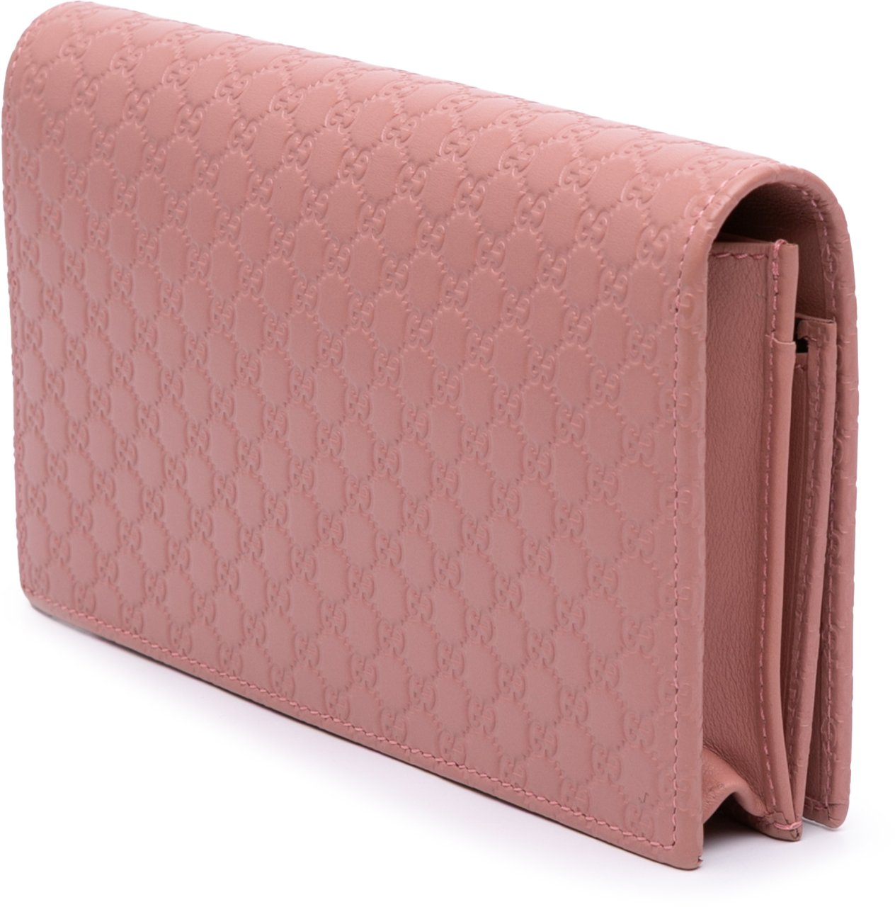 Gucci Microguccissima Wallet on Strap Roze