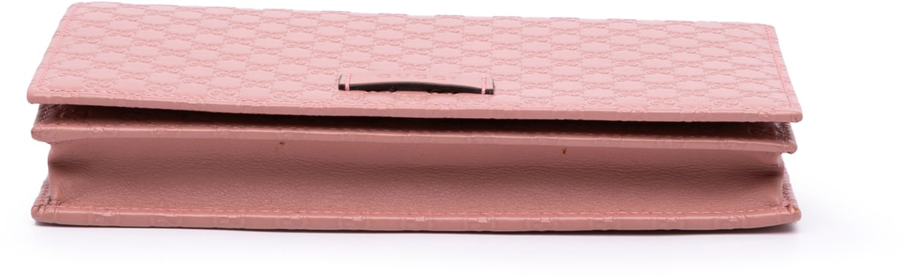 Gucci Microguccissima Wallet on Strap Roze