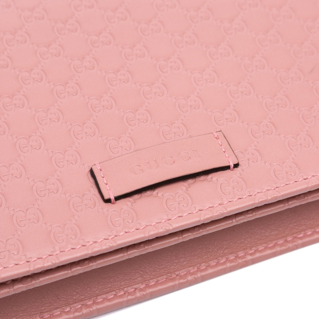 Gucci Microguccissima Wallet on Strap Roze