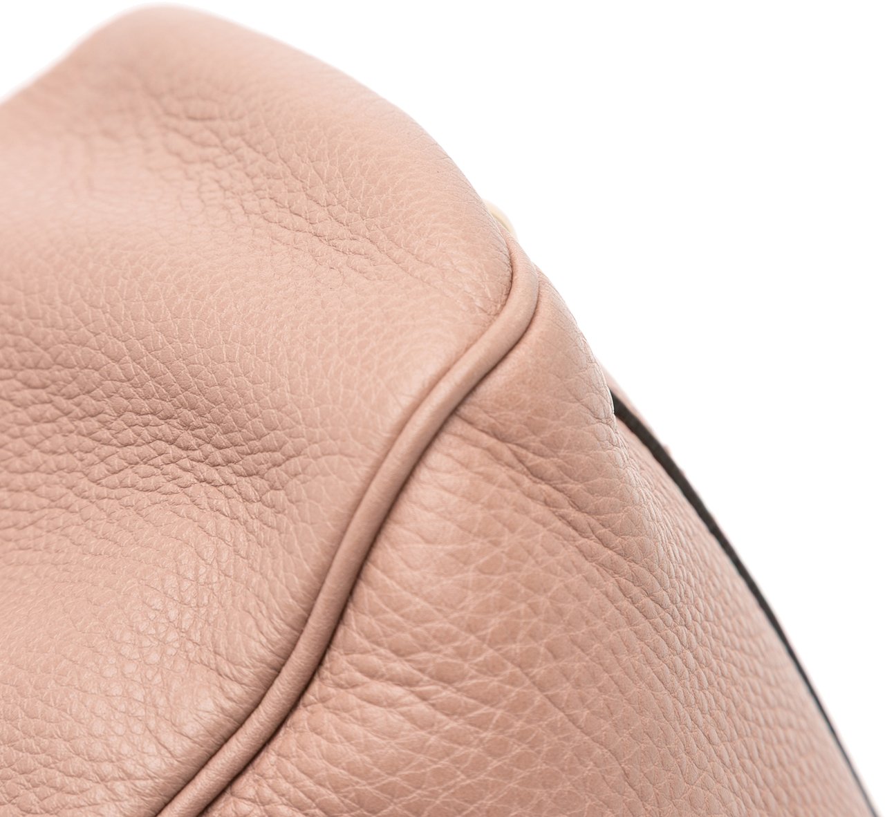 Gucci Small Calfskin Bamboo Shopper Satchel Bruin