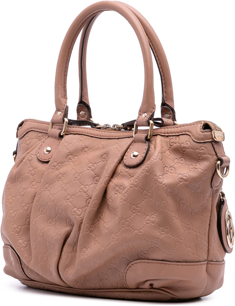 Gucci Guccissima Sukey Satchel Roze