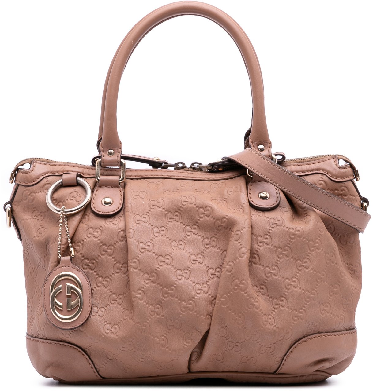 Gucci Guccissima Sukey Satchel Roze