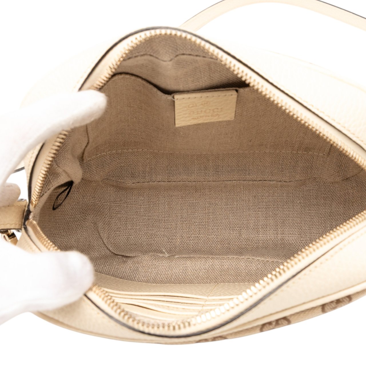 Gucci GG Canvas Bree Crossbody Bruin