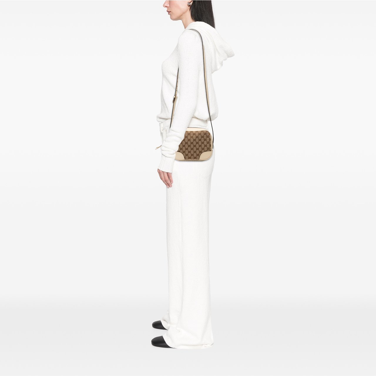 Gucci GG Canvas Bree Crossbody Bruin