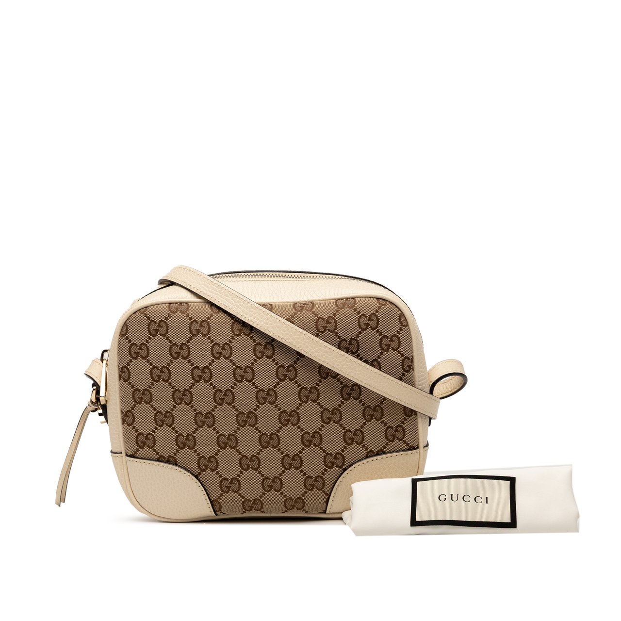 Gucci GG Canvas Bree Crossbody Bruin