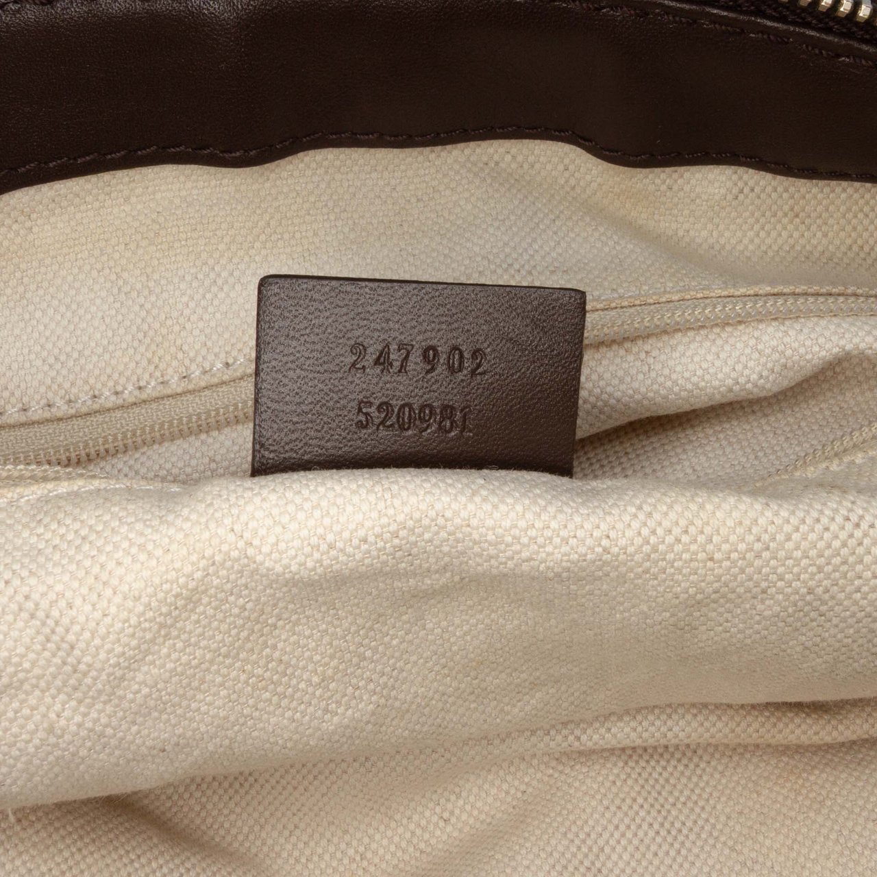 Gucci GG Canvas Sukey Satchel Bruin