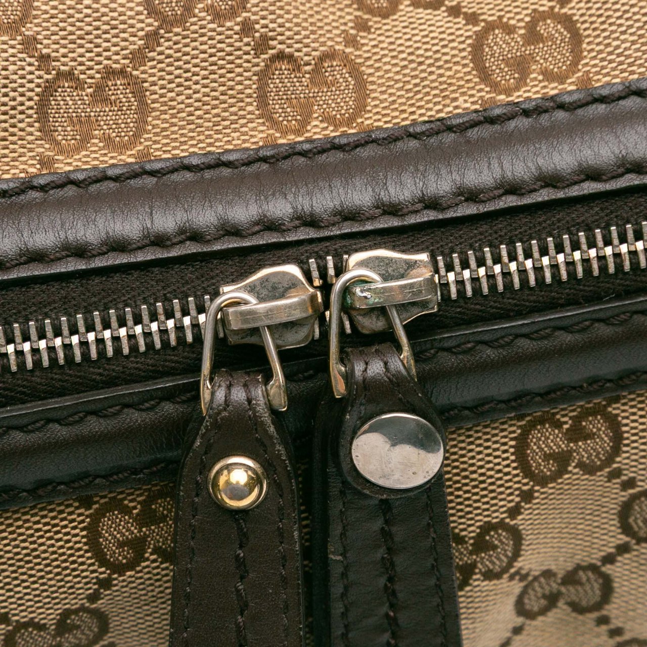 Gucci GG Canvas Sukey Satchel Bruin