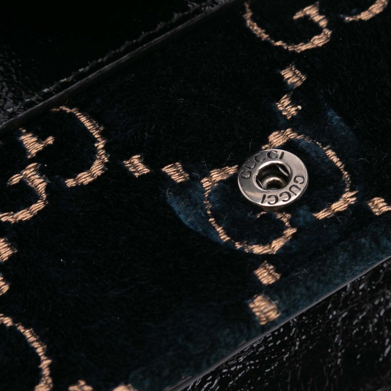 Gucci Mini GG Velvet Dionysus Crossbody Blauw