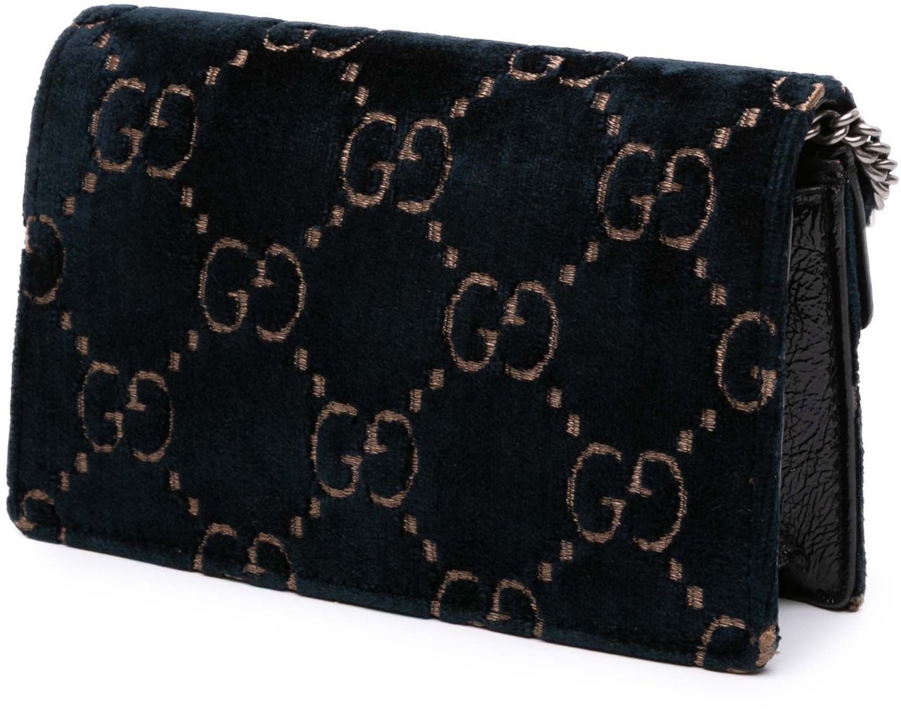 Gucci Mini GG Velvet Dionysus Crossbody Blauw