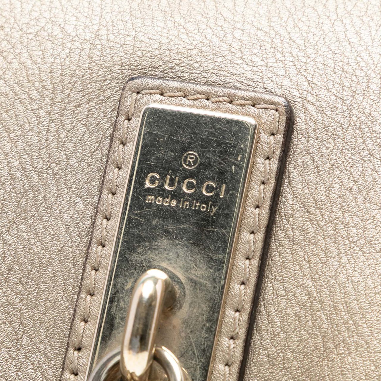 Gucci GG Canvas Bella Flap Satchel Bruin
