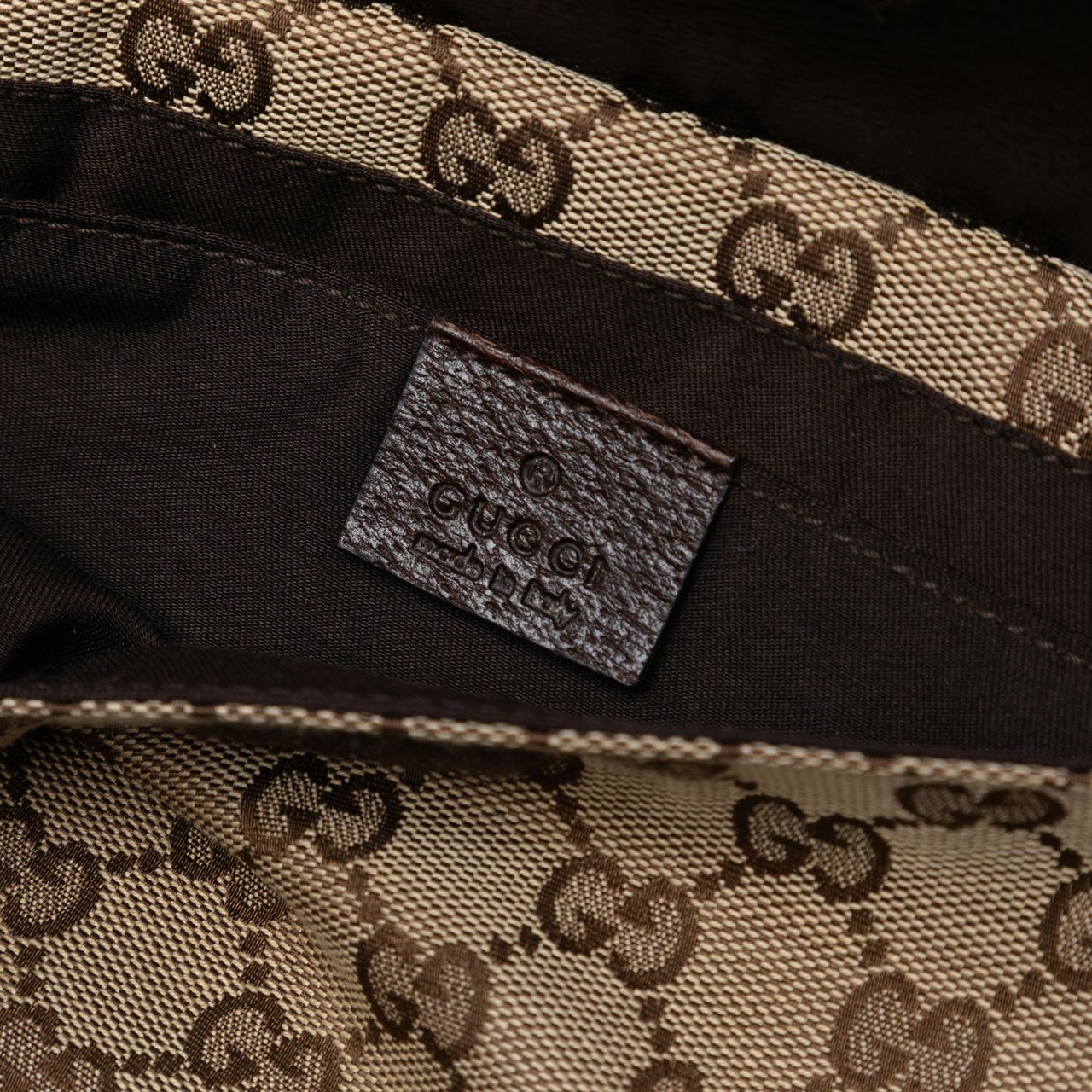 Gucci GG Canvas Web Crossbody Bruin