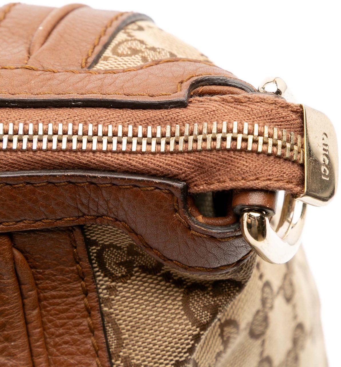 Gucci GG Canvas Bella Satchel Bruin