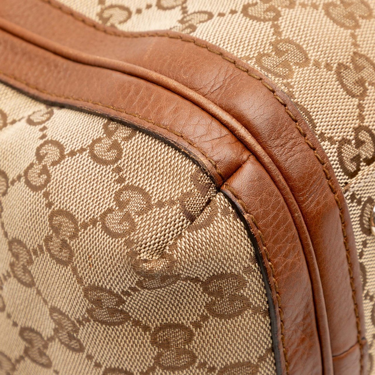 Gucci GG Canvas Bella Satchel Bruin