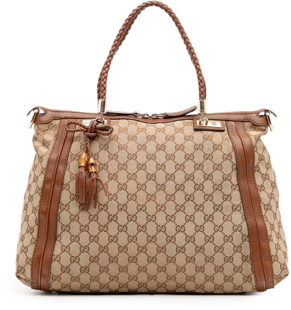 Gucci GG Canvas Bella Satchel Bruin