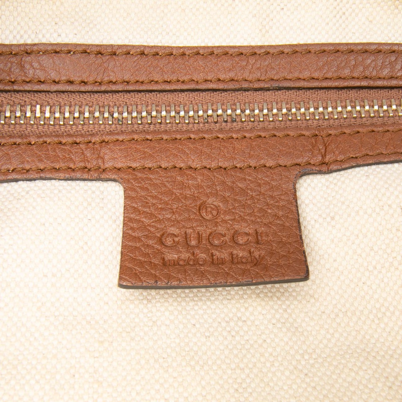 Gucci GG Canvas Bella Satchel Bruin