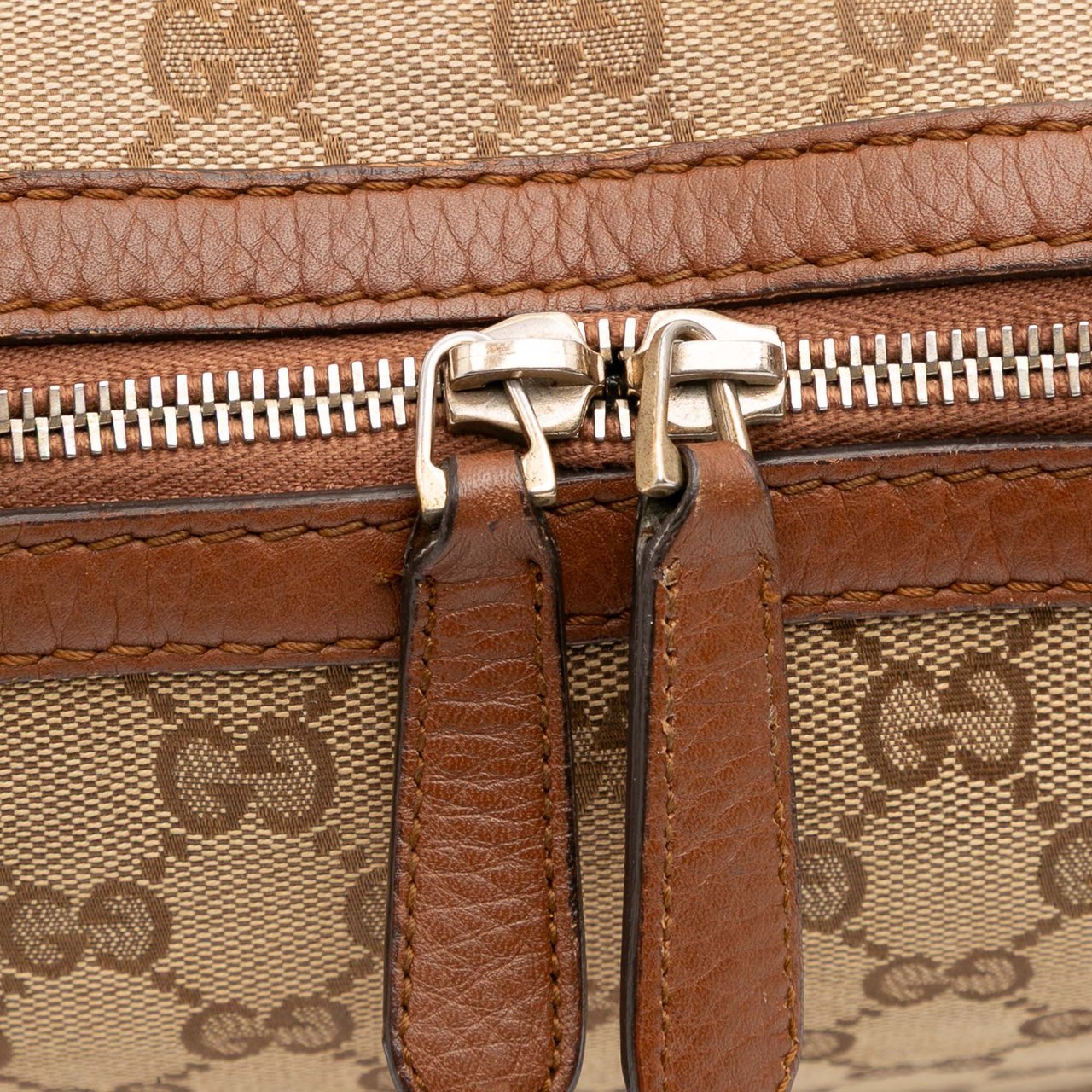Gucci GG Canvas Bella Satchel Bruin