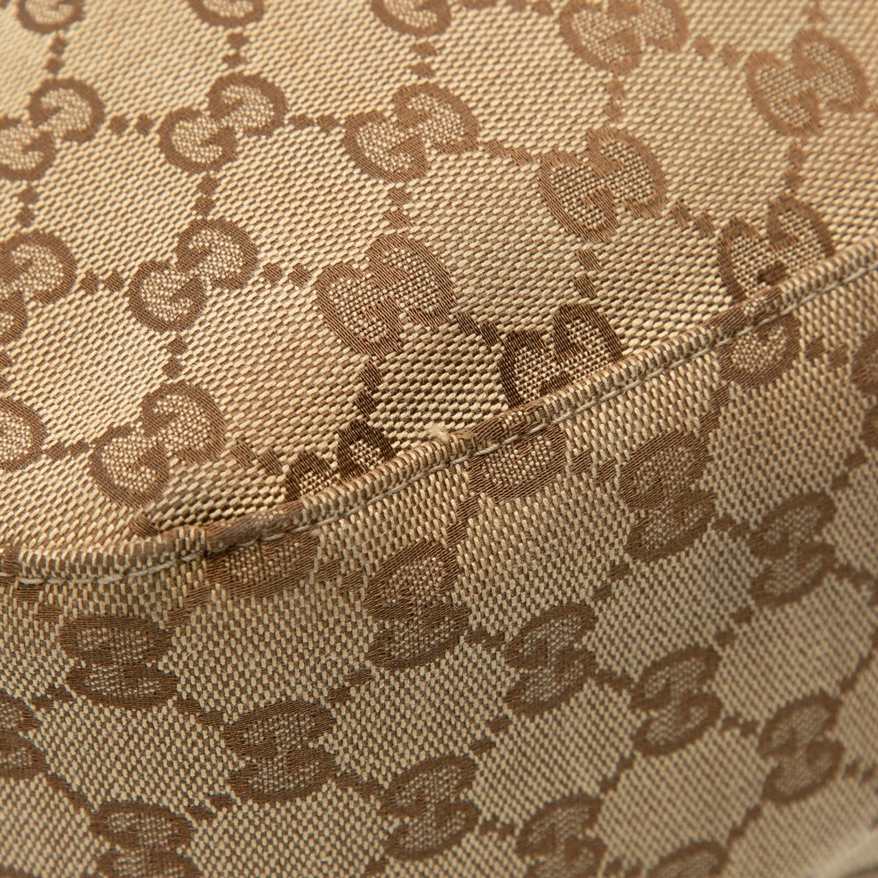 Gucci Large GG Canvas Icon Bit Satchel Bruin