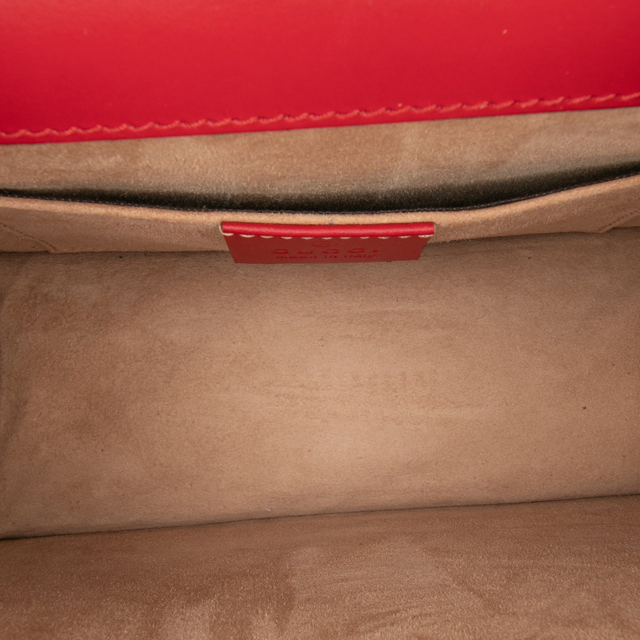Gucci Mini Calfskin Sylvie Satchel Rood