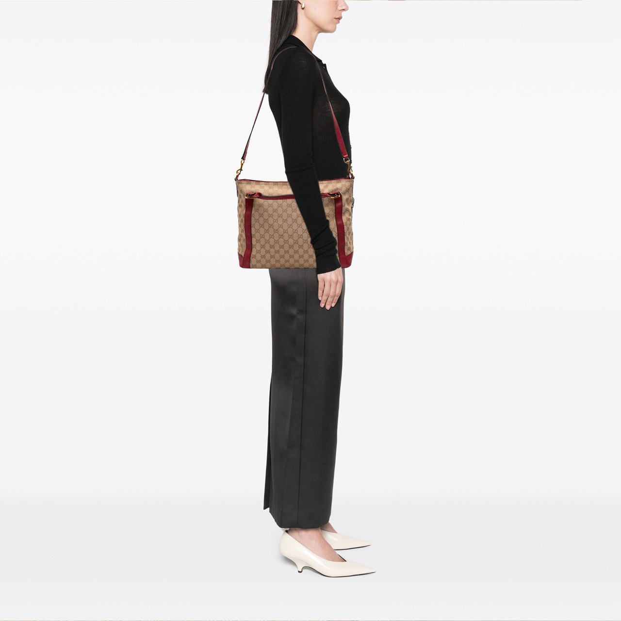 Gucci GG Canvas Miss GG Satchel Bruin