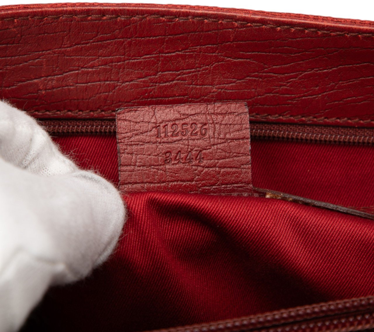 Gucci GG Canvas Bamboo Tote Rood