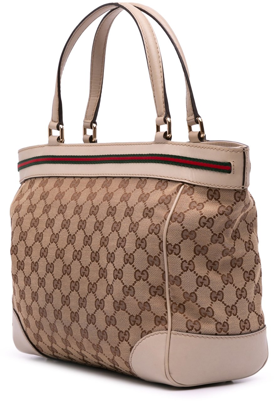 Gucci GG Canvas Mayfair Tote Bruin