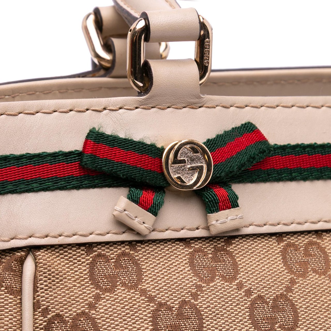 Gucci GG Canvas Mayfair Tote Bruin