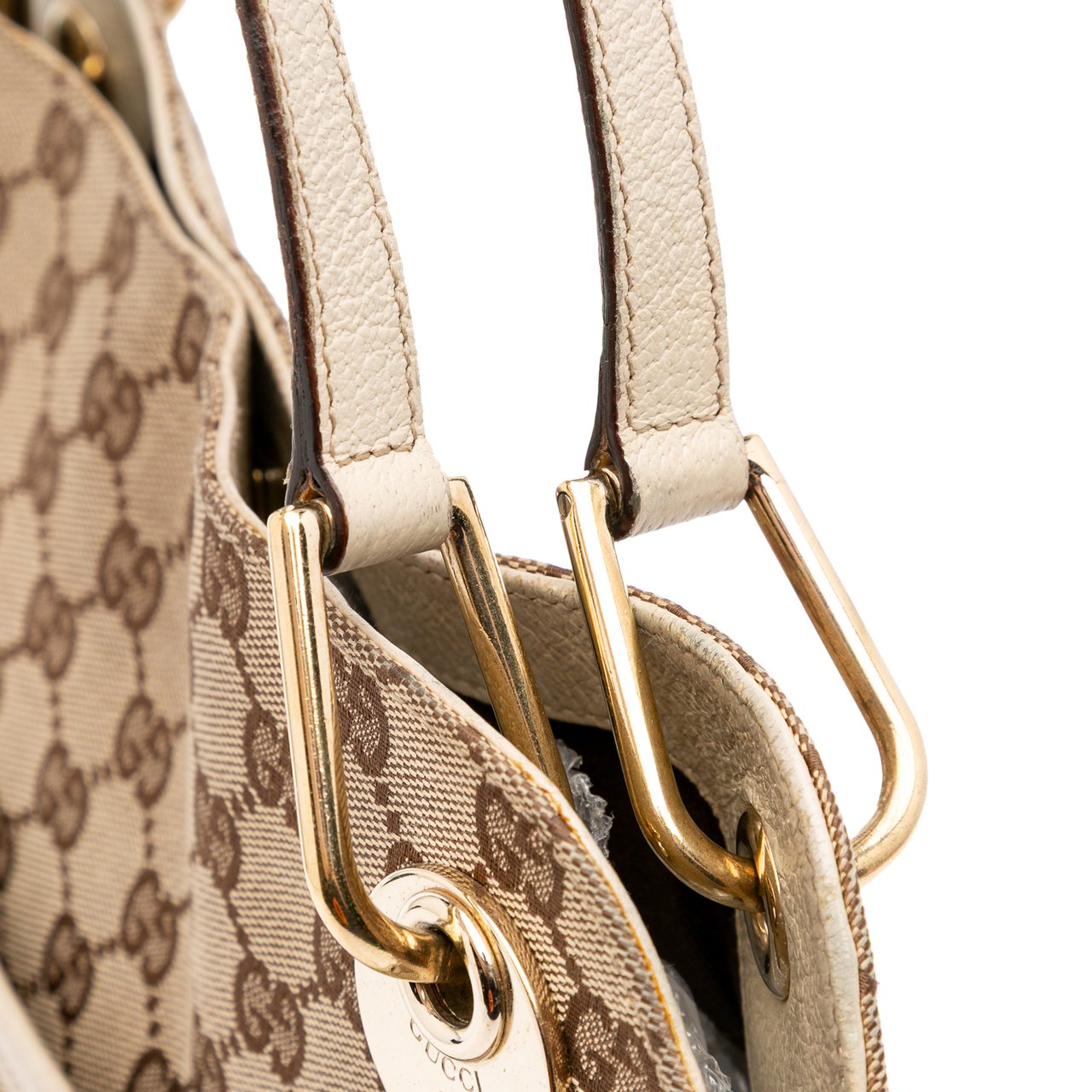 Gucci GG Canvas Eclipse Shoulder Bag Bruin