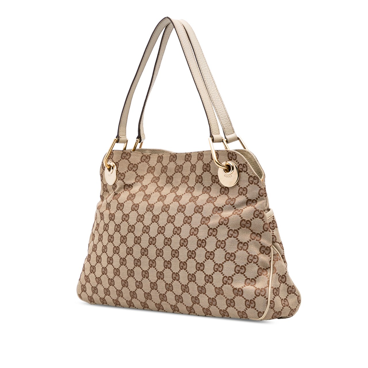 Gucci GG Canvas Eclipse Shoulder Bag Bruin