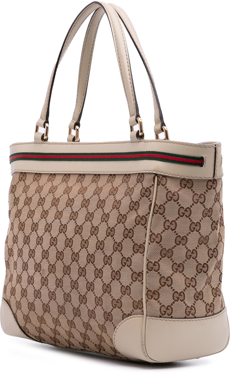 Gucci GG Canvas Mayfair Tote Bruin
