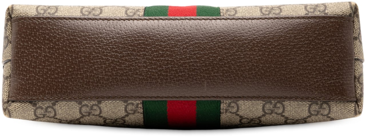 Gucci Small GG Supreme Ophidia Dome Crossbody Bruin