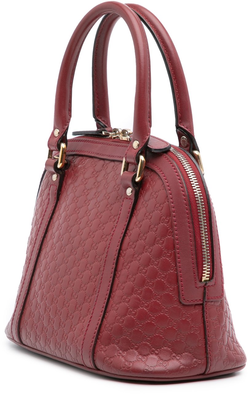 Gucci Mini Microguccissima Dome Satchel Rood