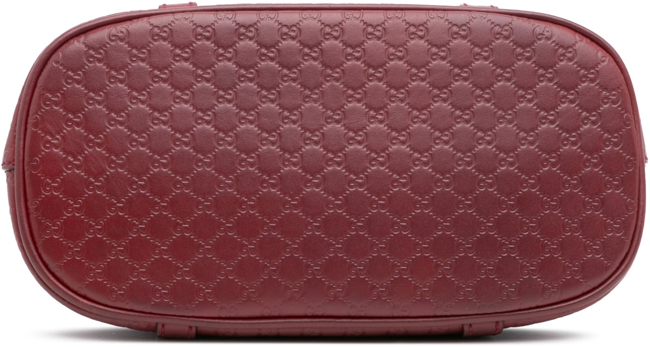 Gucci Mini Microguccissima Dome Satchel Rood