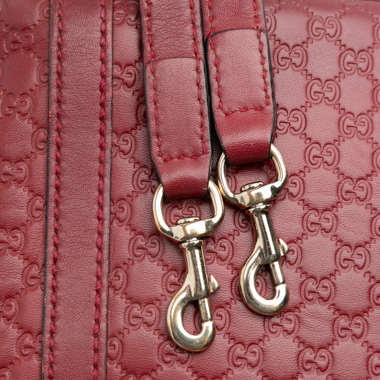 Gucci Mini Microguccissima Dome Satchel Rood
