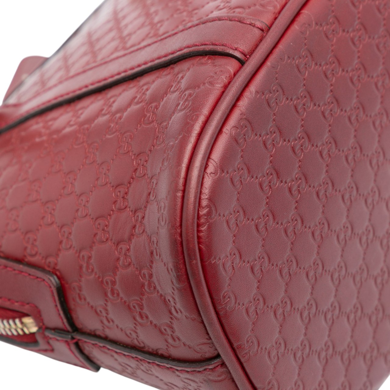 Gucci Mini Microguccissima Dome Satchel Rood