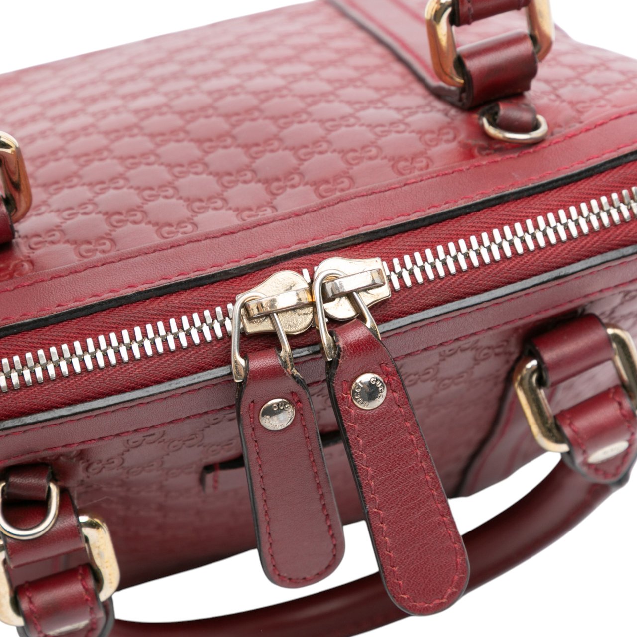 Gucci Mini Microguccissima Dome Satchel Rood