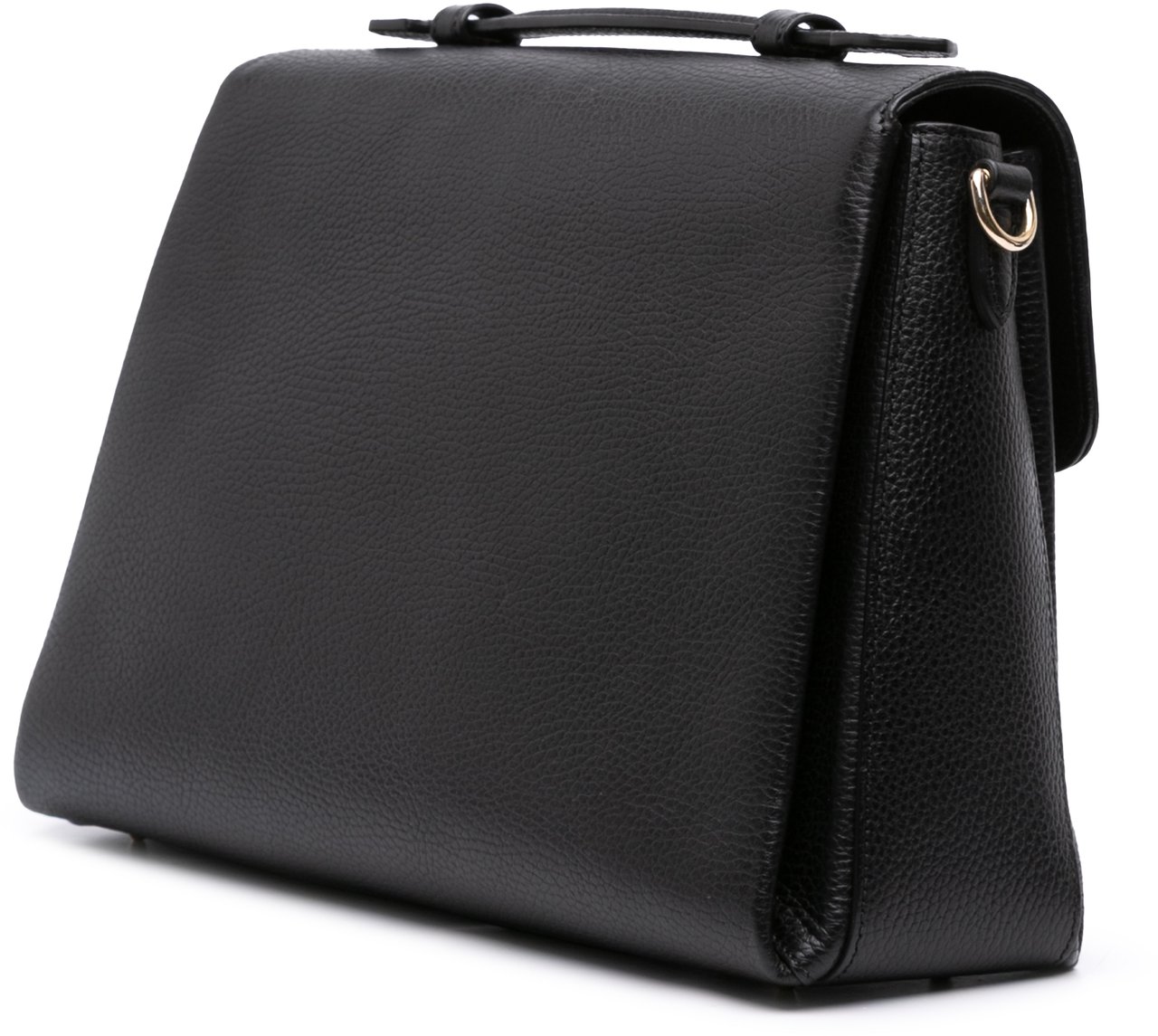 Gucci Medium Dollar Calf Interlocking G Satchel Zwart
