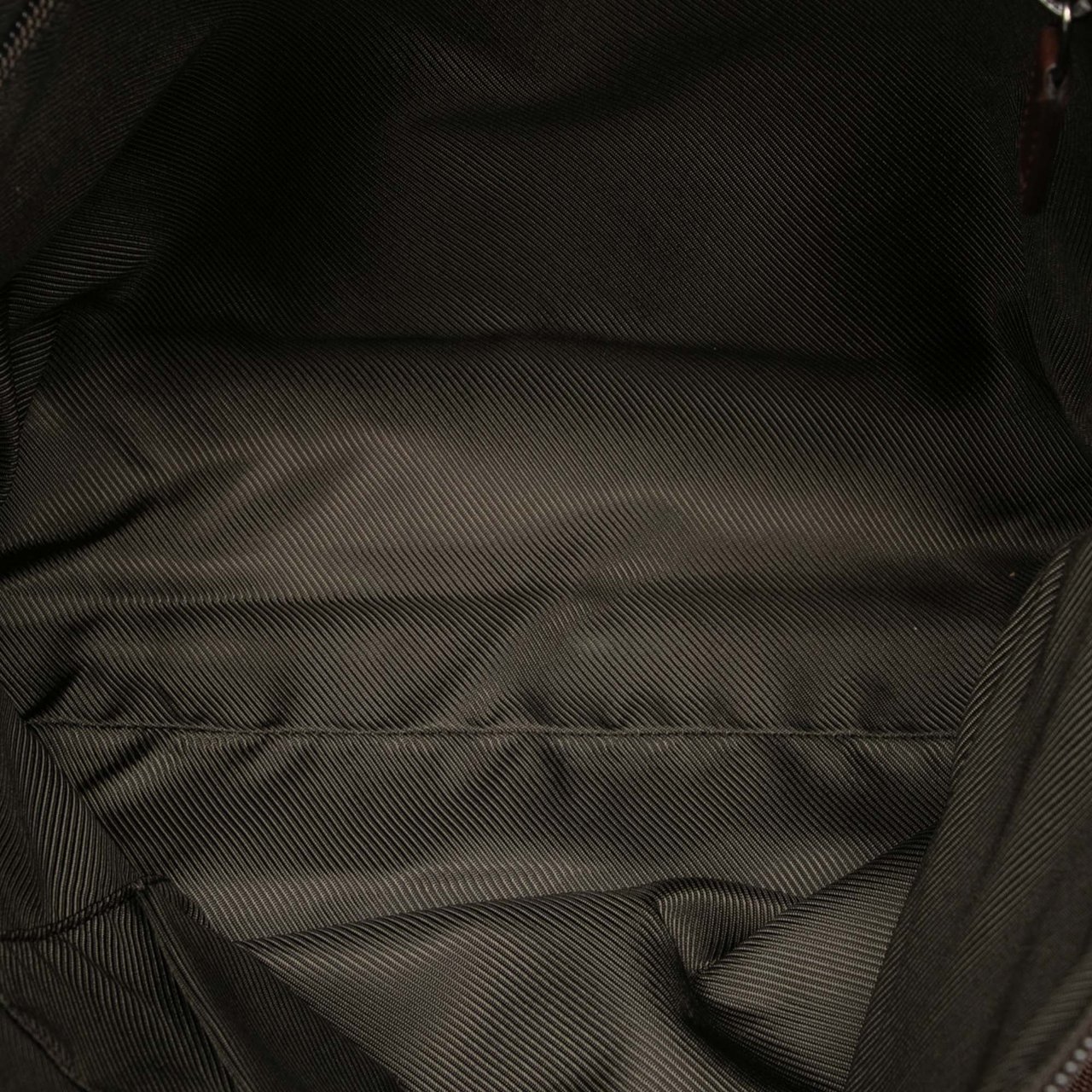 Gucci Guccissima Trimmed Canvas Crossbody Bruin