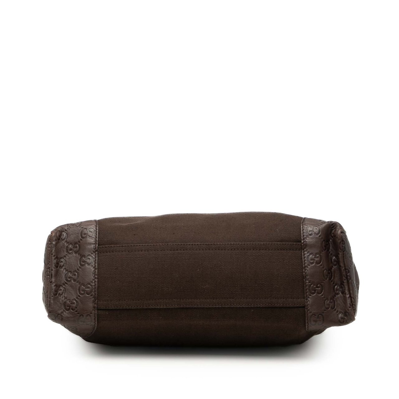 Gucci Guccissima Trimmed Canvas Crossbody Bruin