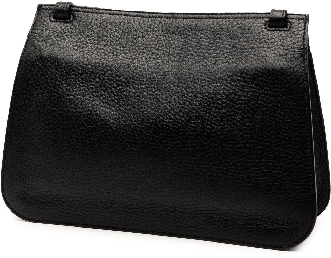 Gucci Medium Leather Bamboo Daily Crossbody Zwart