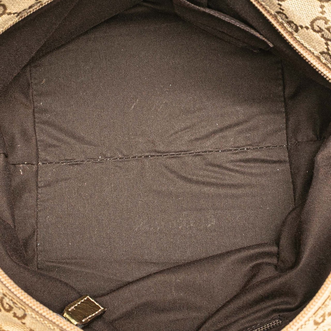 Gucci GG Canvas Web Handbag Bruin