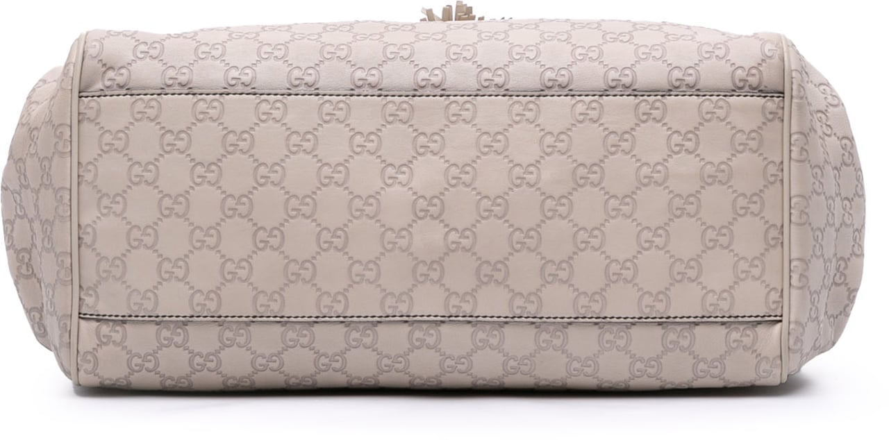Gucci Large Guccissima Emily Chain Shoulder Bag Bruin
