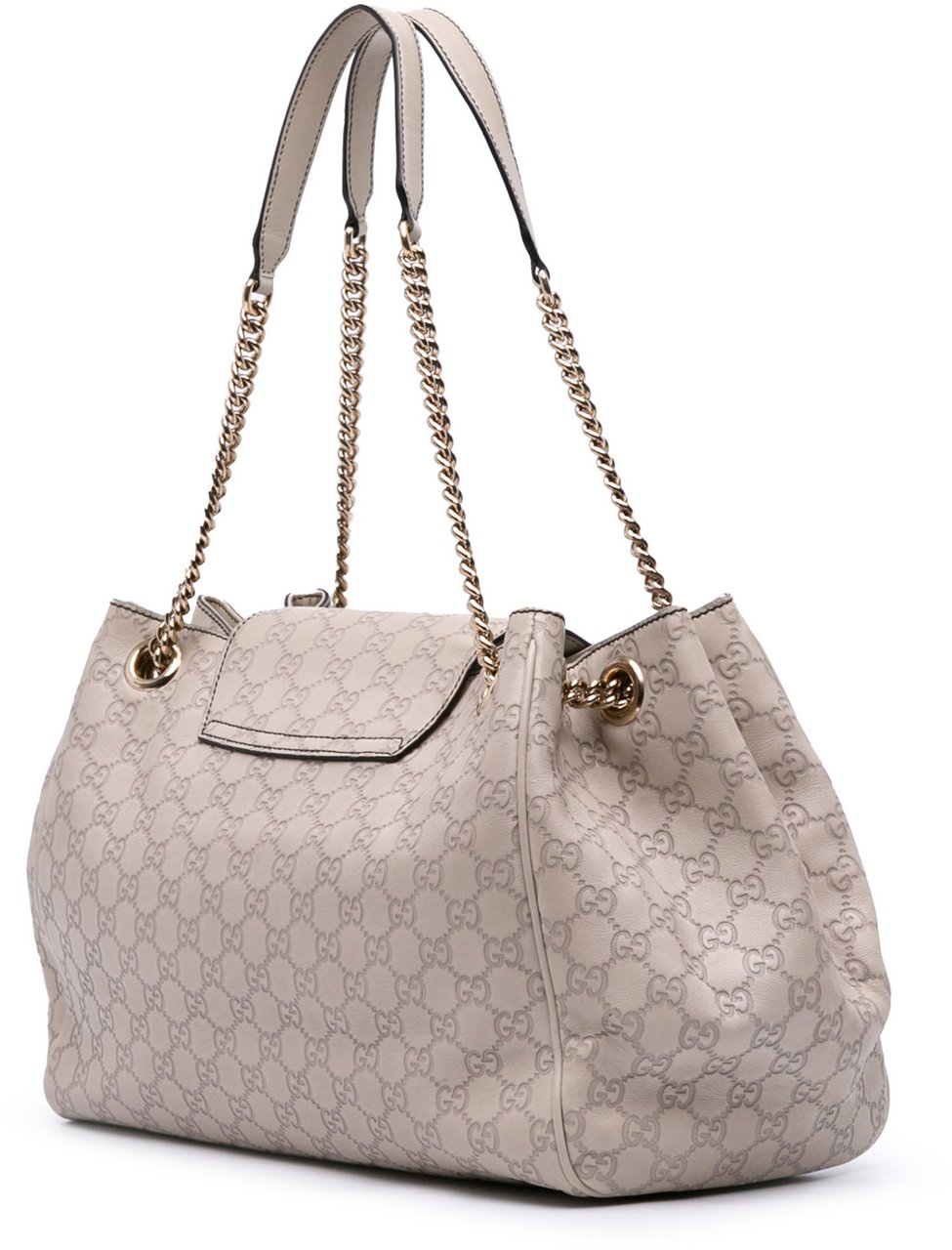 Gucci Large Guccissima Emily Chain Shoulder Bag Bruin