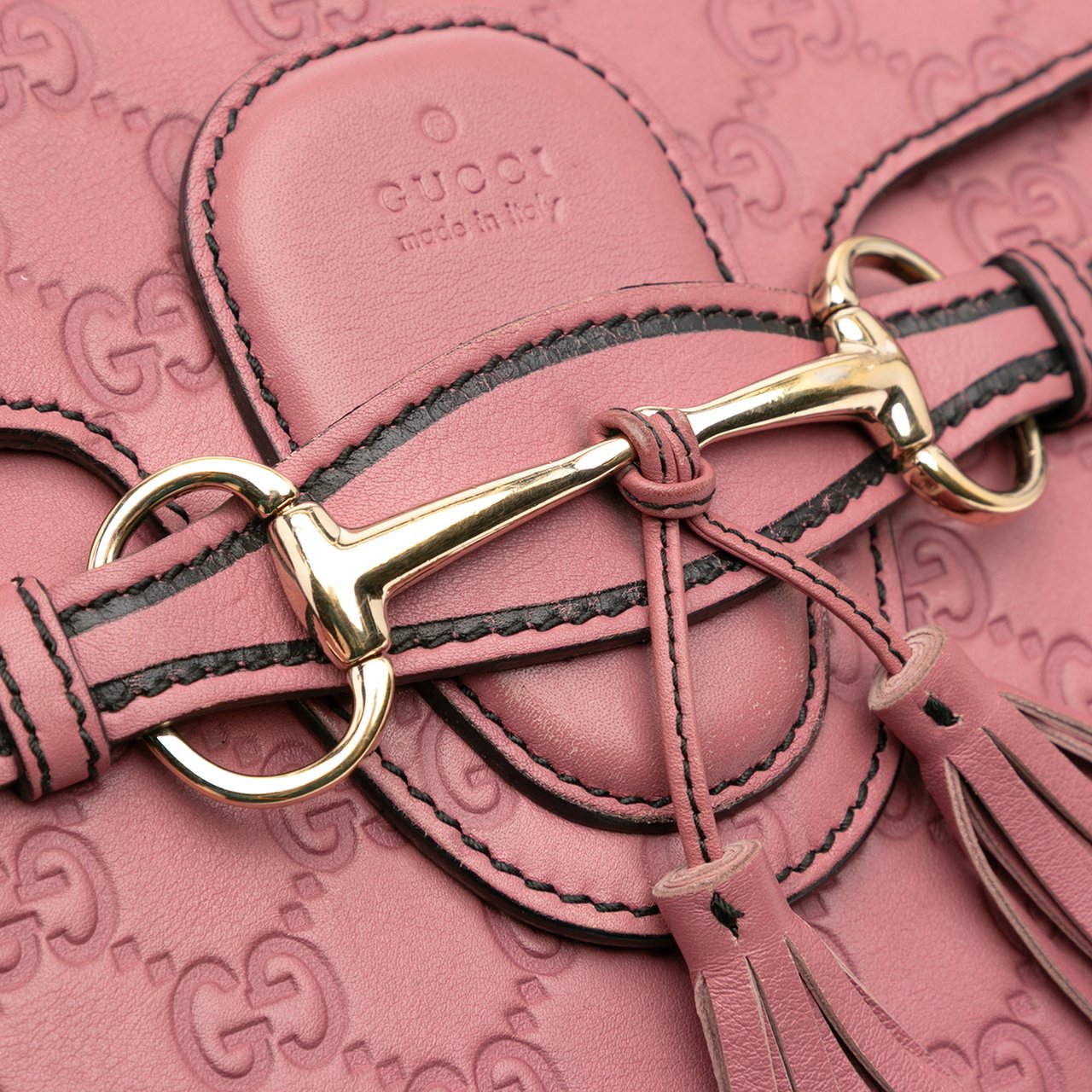 Gucci Medium Guccissima Emily Shoulder Bag Roze