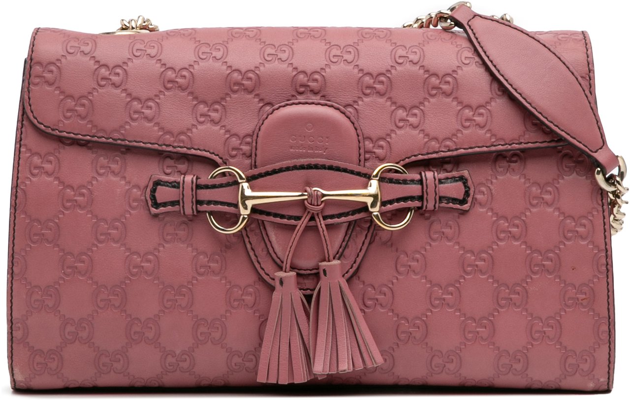 Gucci Medium Guccissima Emily Shoulder Bag Roze