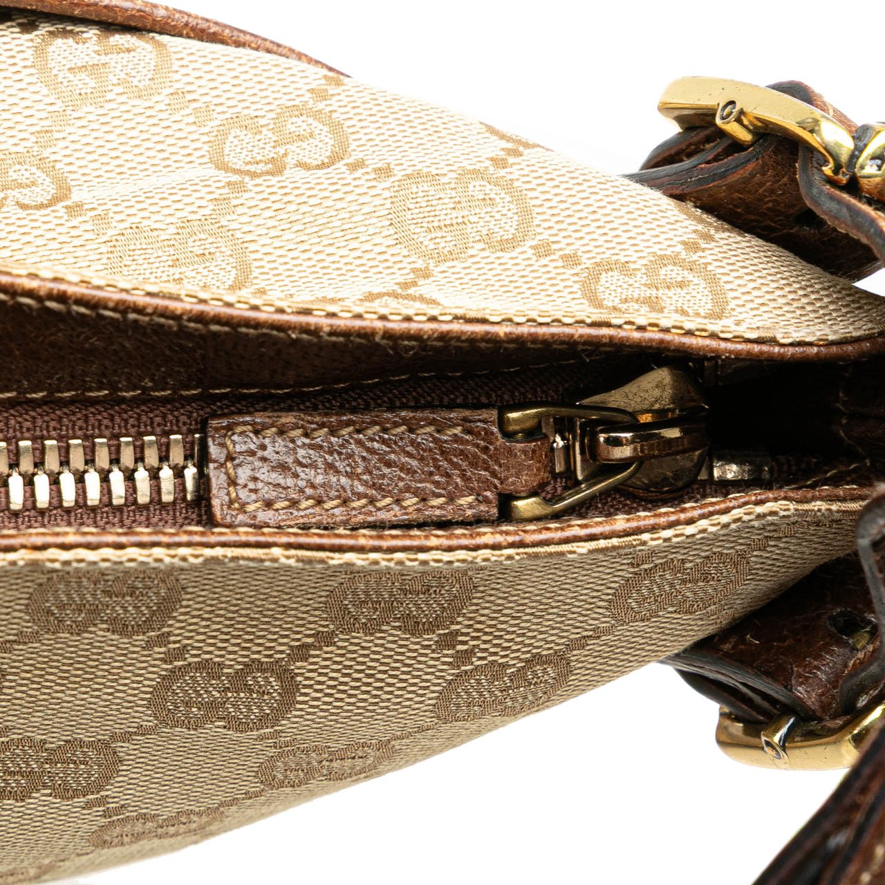 Gucci GG Canvas Crossbody Bruin