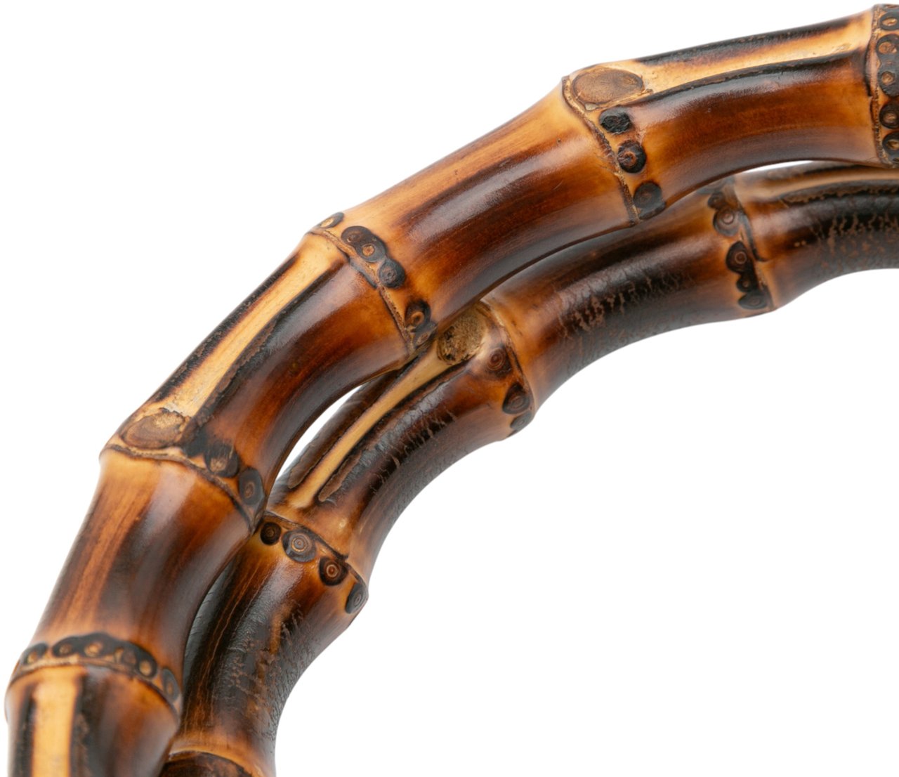 Gucci Medium Pony Hair Bamboo Shopper Satchel Oranje